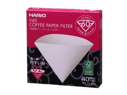 filtry V60 02 hario 40ks white