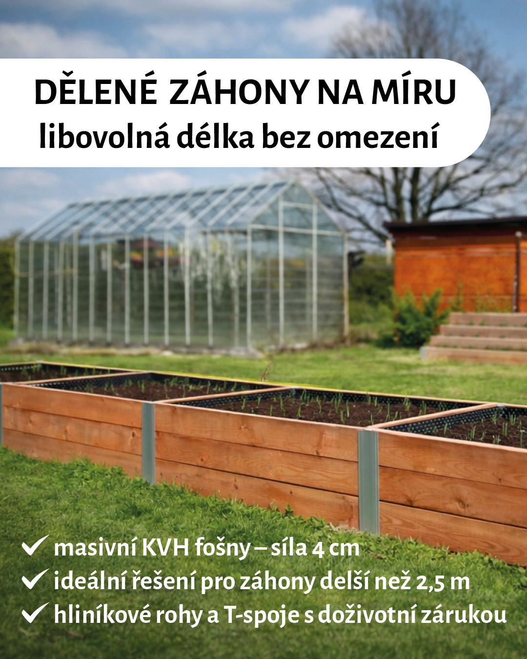 Dělené záhony - mobil
