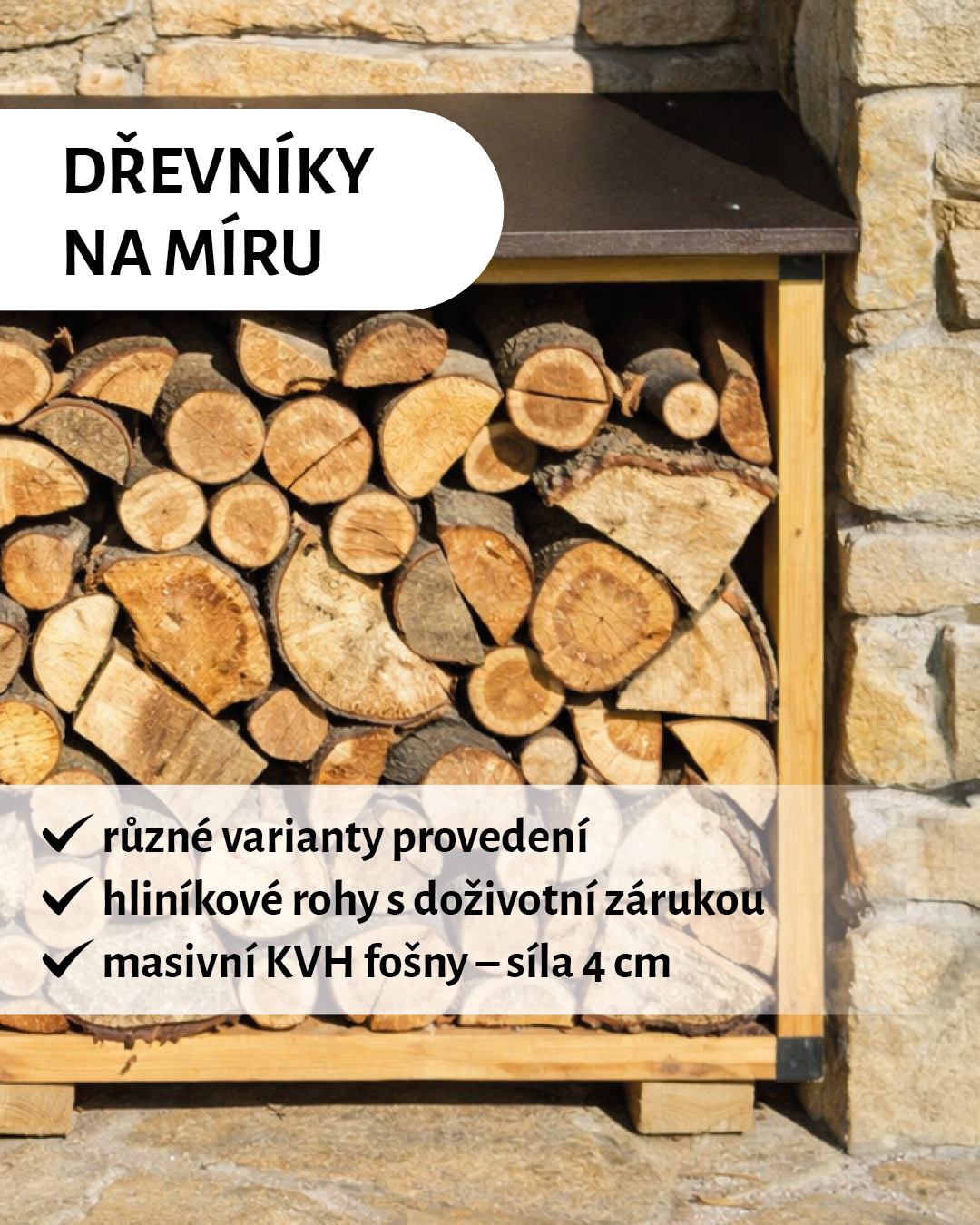 Dřevníky na míru - mobil