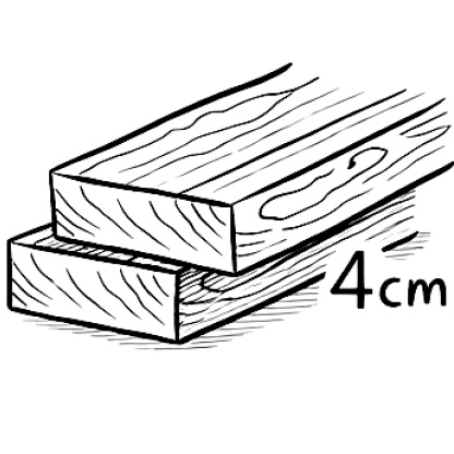 Masivní fošny 4 cm