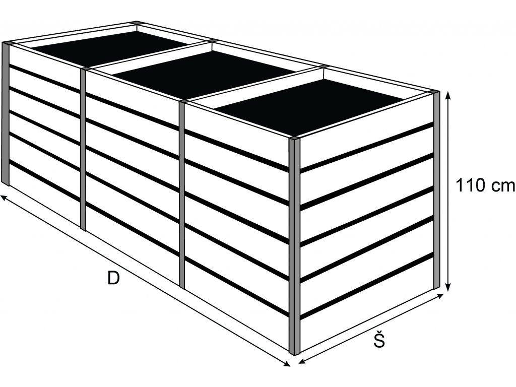 Kompostér DoSadu výška 110 cm