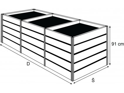 Kompostér DoSadu výška 91 cm