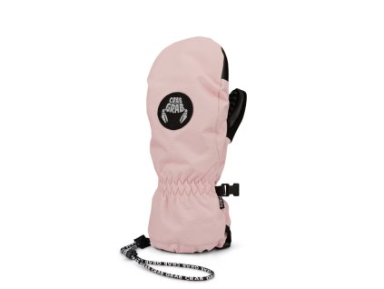 crab grab zimné rukavice cinch youth mitt soft pink