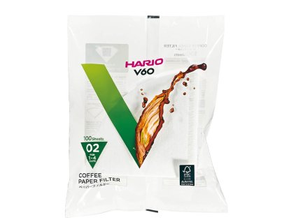 Hario - papírové filtry pro V60-02 - 100 ks - bělené