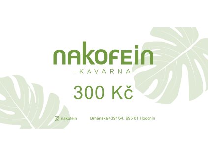 poukazNAKOFEIN 300kč