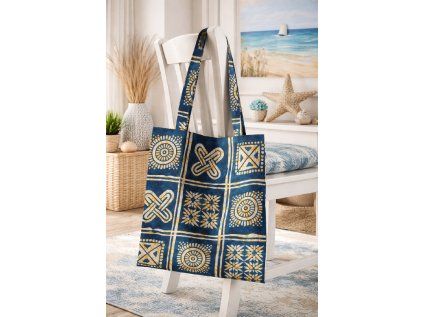 Látková taška_modrá laguna