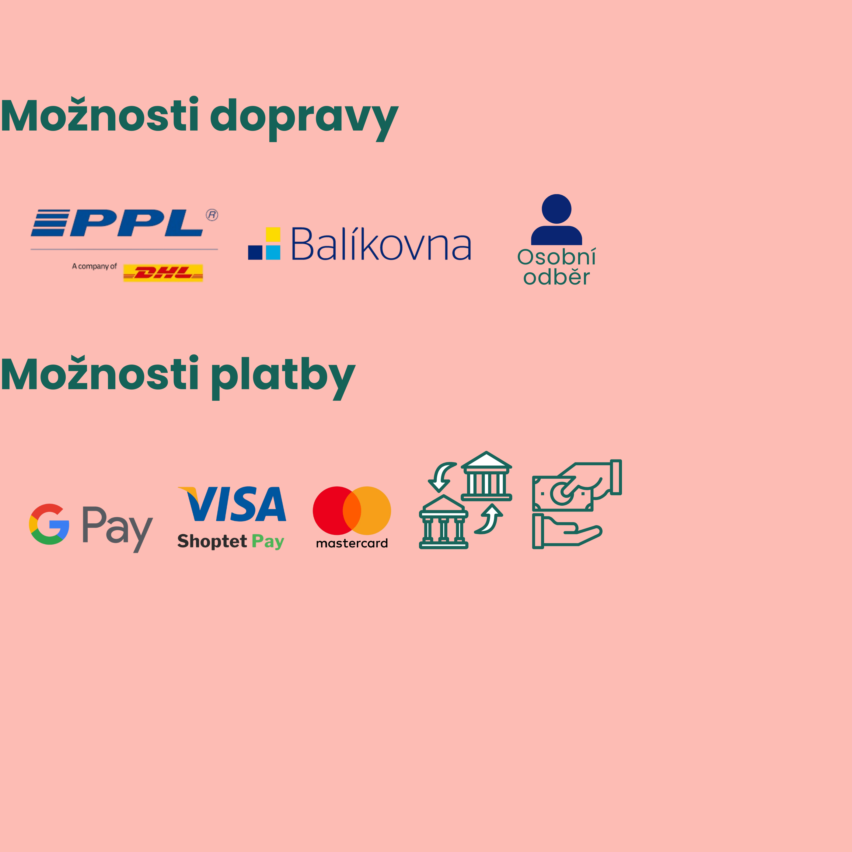 Možnosti dopravy a platby