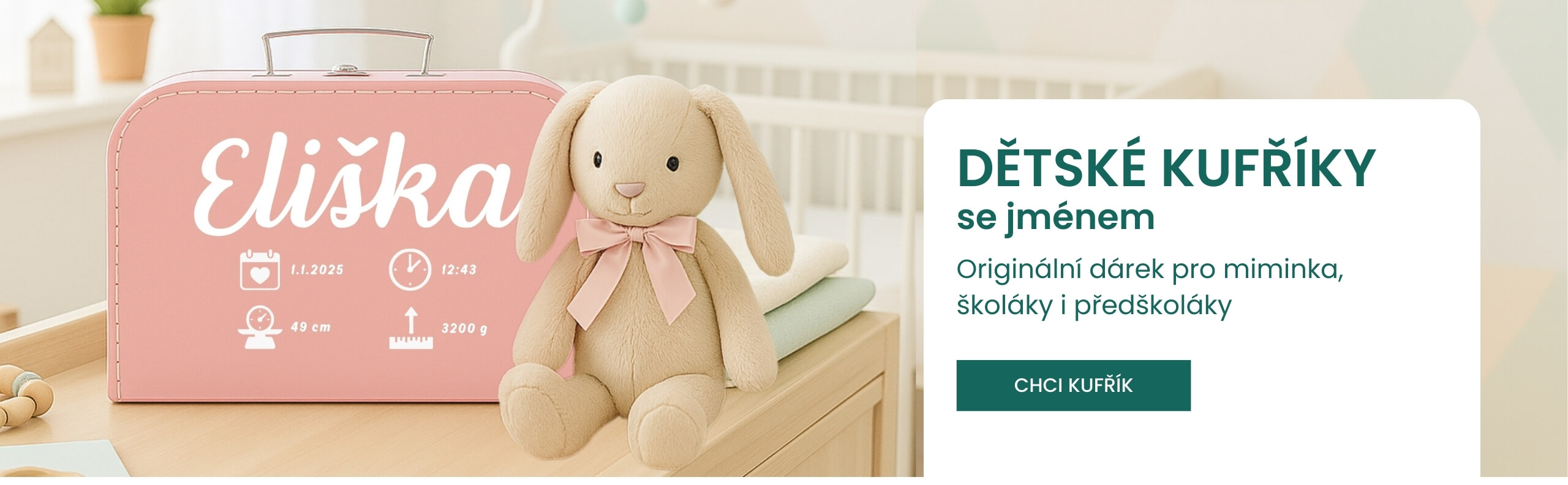 Dětské kufříky se jménem