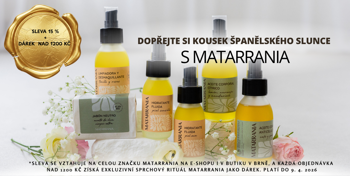 Akce Matarrania 15 % + dárek k nákupu