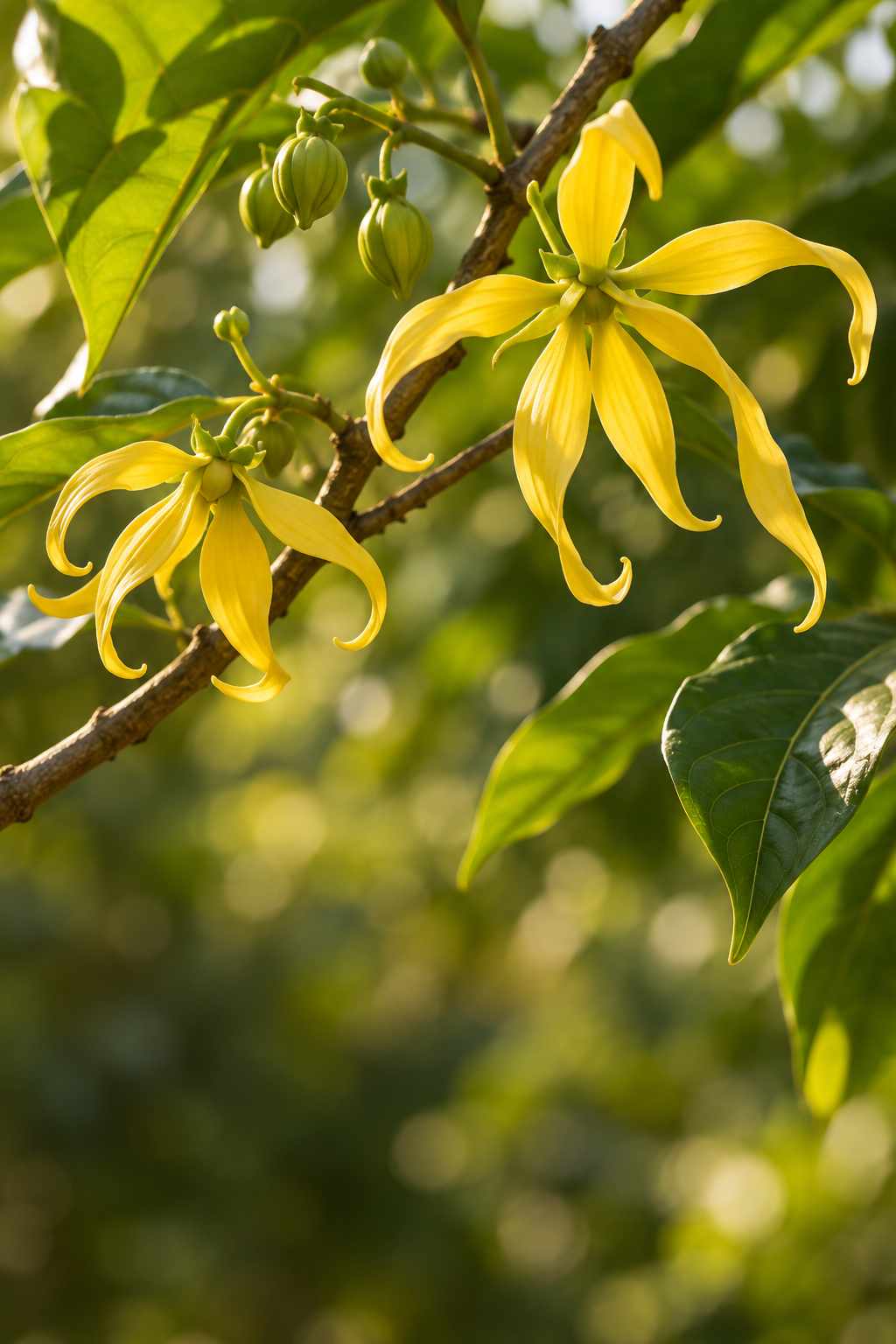 Květy ylang-ylang