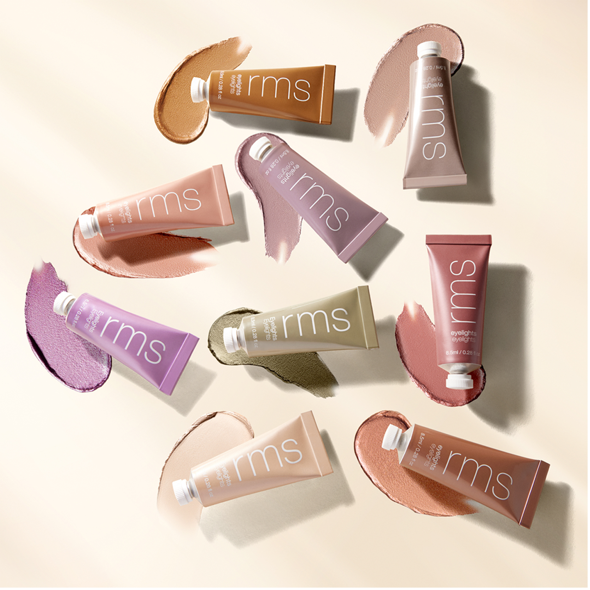 RMS Beauty Krémové oční stíny Eyelights – kolekce odstínů