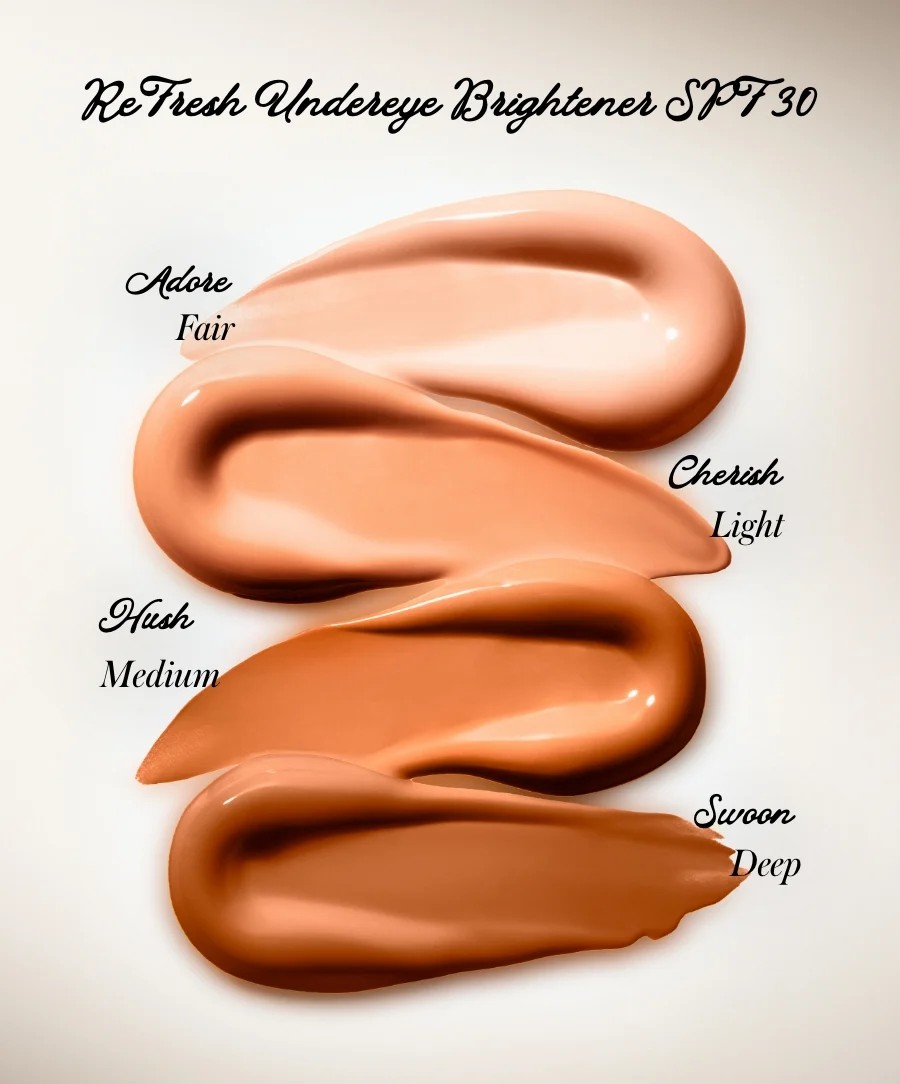 Odstíny RMS Beauty ReFresh Eye Brightener: Adore, Cherish, Hush a Swoon