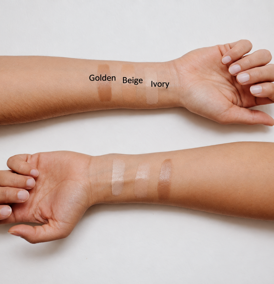 Odstíny tónovaného opalovacího krému SPF50 – Ivory, Beige, Golden