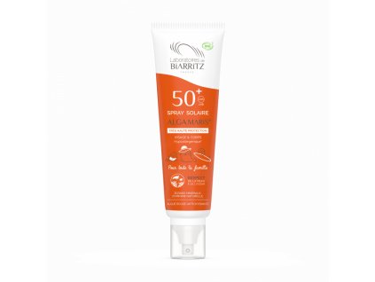 spray solaire spf50 famille certifie bio