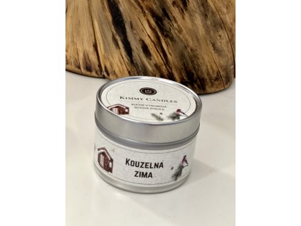 Kimmy Candles přírodní svíčka Kouzelná zima 100g
