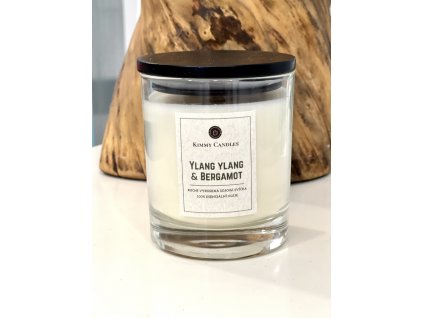 Kimmy Candles Přírodní svíčka Ylang ylang & Bergamot 220g