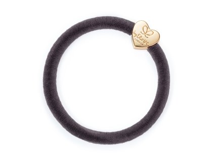 byEloise Gold Heart Velvet French Grey