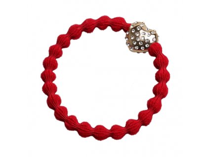 Cherry Red Diamantee BubbleHeart 30 066