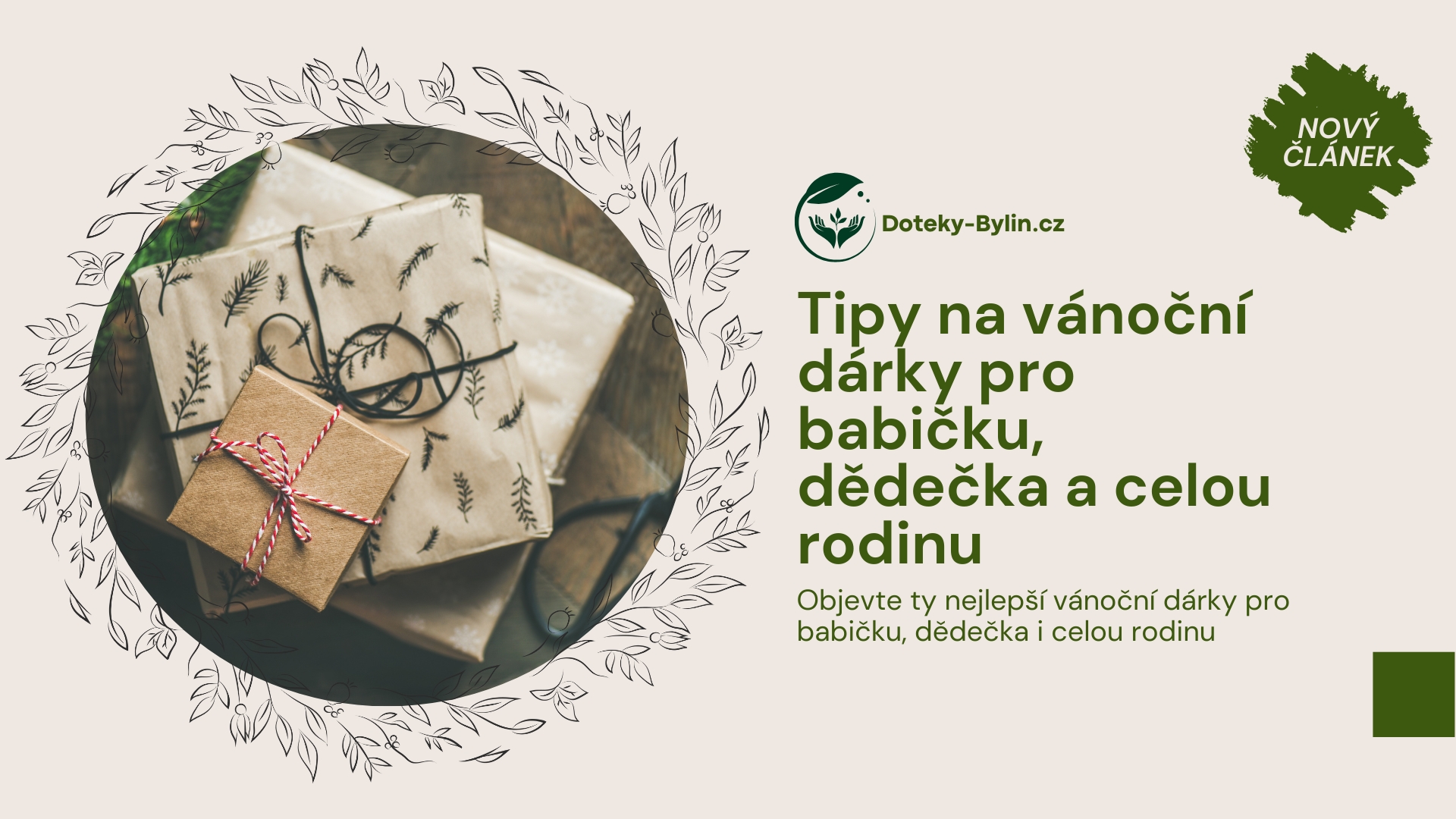 Tipy na vánoční dárky pro babičku, dědečka a celou rodinu
