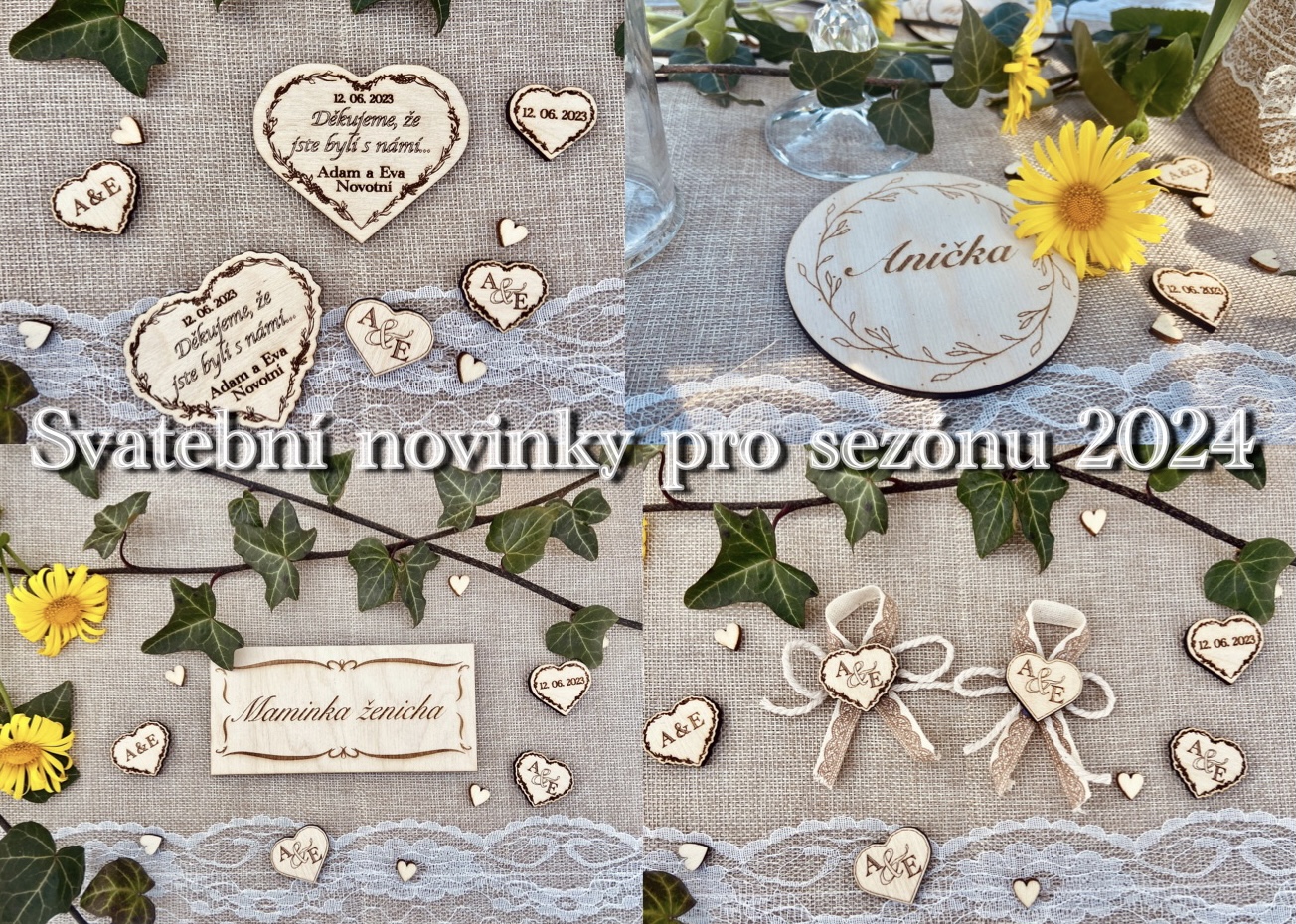 Svatební dekorace - prašťte do toho stylově