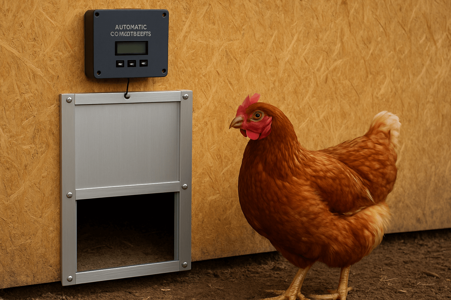 Ako správne vybrať automatické dvierka na kurník