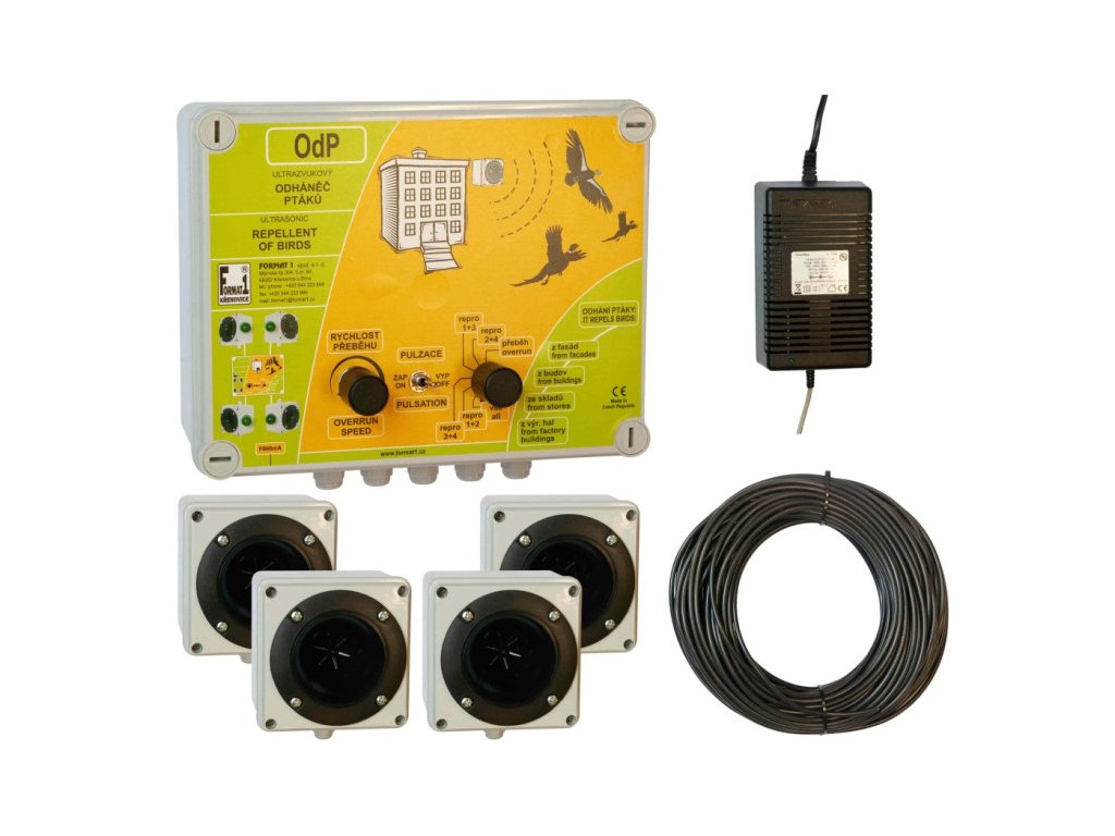 Odhanec ptaku se 4 reproduktory vzorova 750x750
