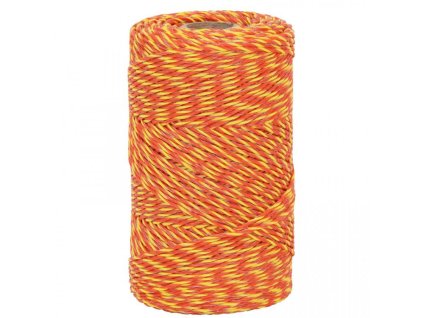 Lanko pre elektrický ohradník, priemer 2 mm, 250 m, žlto-oranžové