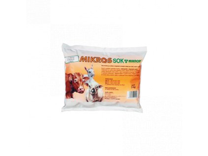 Mikros SOK - minerálne doplnkové krmivo pre dobytok, ovce a kozy 1kg