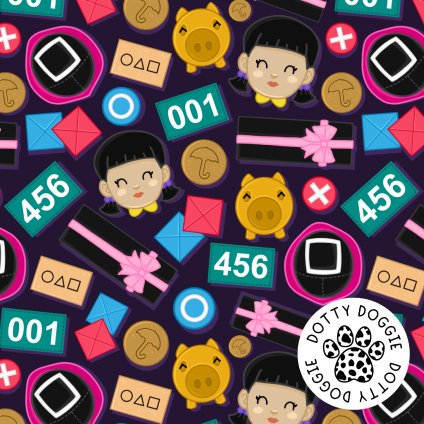 DottyDoggie.cz - postroj SQUID GAME