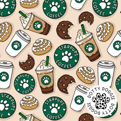 DottyDoggie.cz - polostahovací obojek STARPUPS COFFEE
