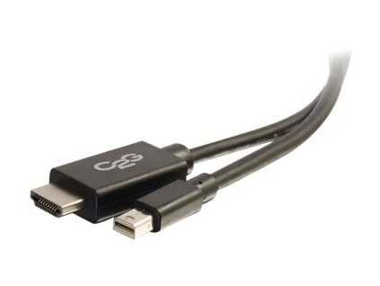 C2G 6ft Mini DisplayPort to HDMI Adapter Cable - Mini DP Male to HDMI Female - Black - Kabel adaptéru - kompatibilní s TAA - Mini DisplayPort (M) do HDMI (M) - 2 m - černá