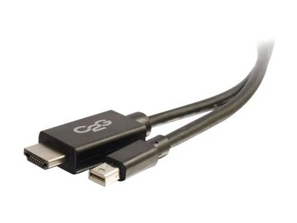 C2G 3ft Mini DisplayPort to HDMI Adapter Cable - Mini DP Male to HDMI Female - Black - Mini DisplayPort (M) do HDMI (M) - 1 m - čierna