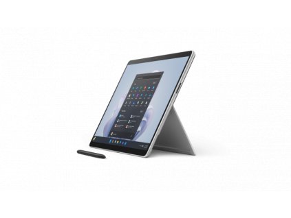 SUR23 COMMR Surface Pro 9 ThreeQtrView Platinum RGBm