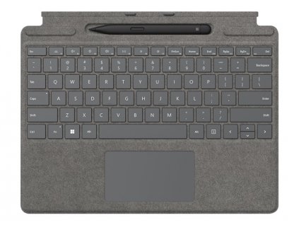 Pro signature keyboard with pen bundle grey