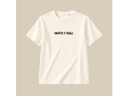 Dámske tričko (off white) - Objatie v tričku