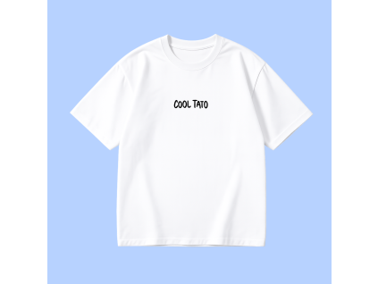 Oversized UNISEX tričko (biela) - Cool tato