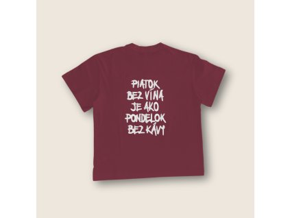 cherry tricko piatok bez vina biela