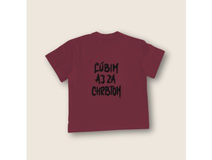cherry tricko lubim za chrbtom cierna