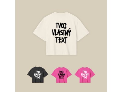 Crop Top Tvoj vlastný text