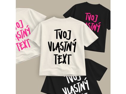 Crop top - Tvoj vlastný text