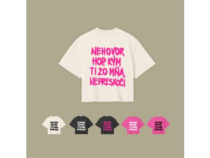 Crop top - Nehovor hop, kým ti zo mňa nepreskočí