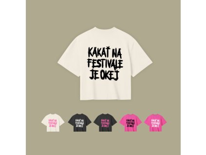 Crop top - Kakať na festivale je okej