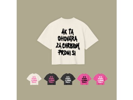 Crop Top Ak ťa ohovára za chrbtom, prdni si