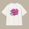 Oversized UNISEX tričko (off white) - chcem ťa, len neviem flirtovať