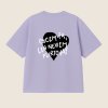 Oversized UNISEX tričko (fialková) - chcem ťa, len neviem flirtovať