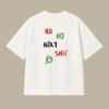 Oversized UNISEX tričko (off white) - Ho ho holy shit