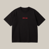 Oversized UNISEX tričko (čierna) - LÁSKA EXISTUJE, bezcitných pošli do prdele