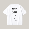 Oversized UNISEX tričko (biela) - Bolí ma bruško a serie ma naša vláda