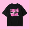 Oversized UNISEX tričko (čierna) - DOBRÉ RÁNO, K*K*TI (pink)