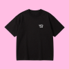 Oversized UNISEX tričko (čierna) - DOBRÉ RÁNO, K*K*TI (pink)